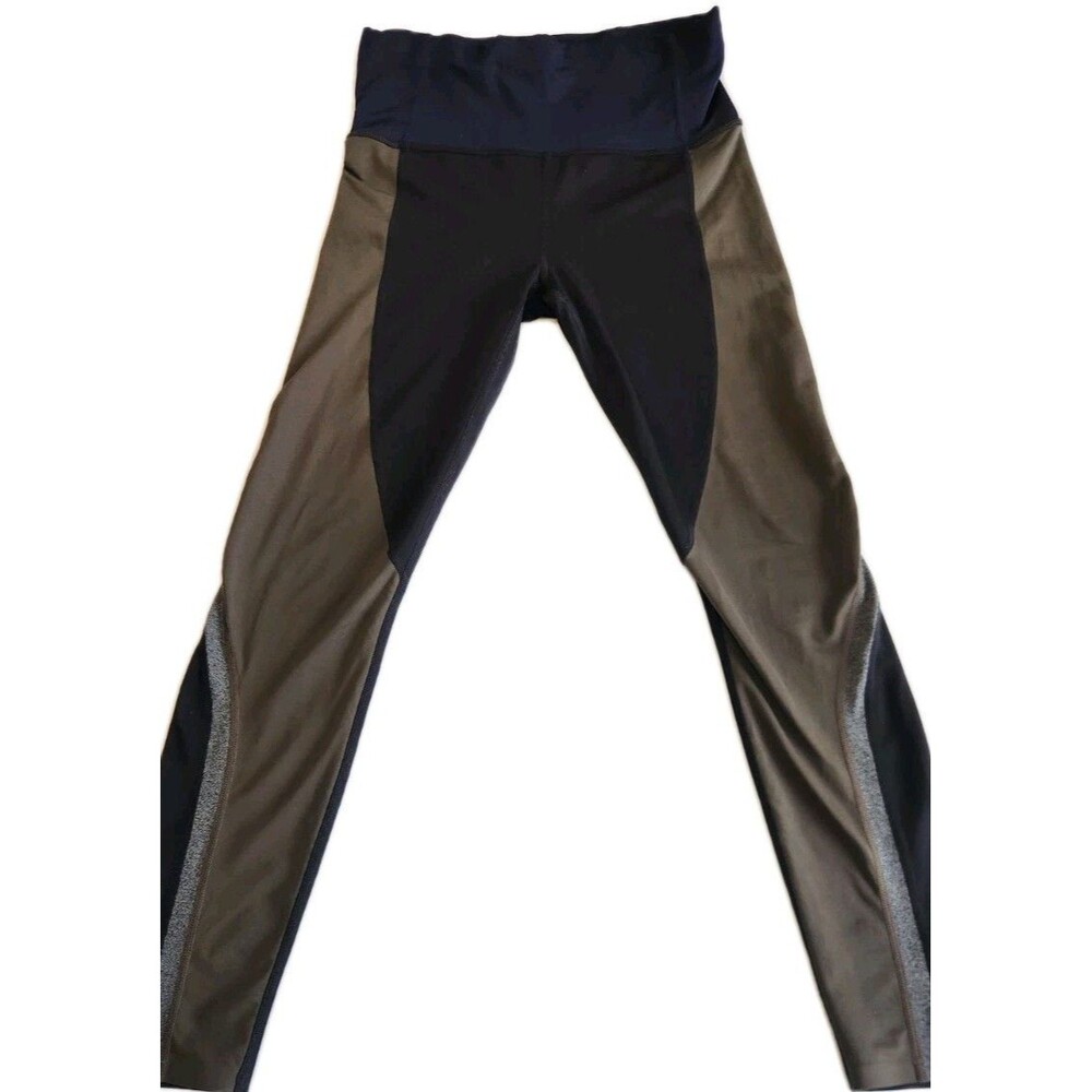 Athleta Crest Colorblock Tight Women’s Sz XS Black Gray White
